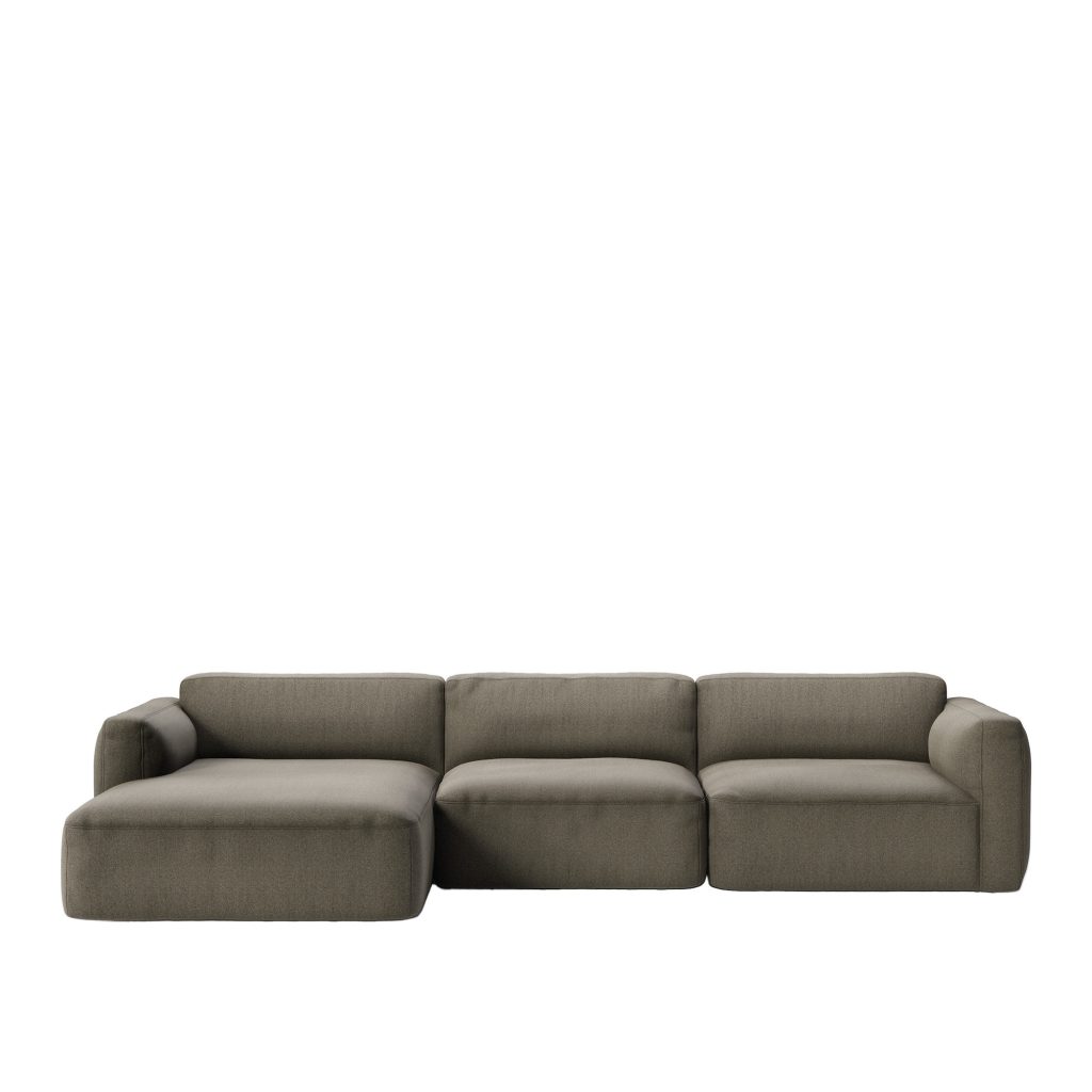 Modulsoffa – Develius Mellow Konfiguration E – Barnum 8 Medium Grön