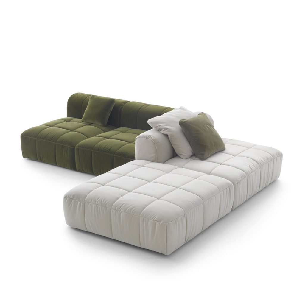 Hörnsoffa – Strips Modulsoffa, Tyg Kat. T4 Mistral 23 – Beige