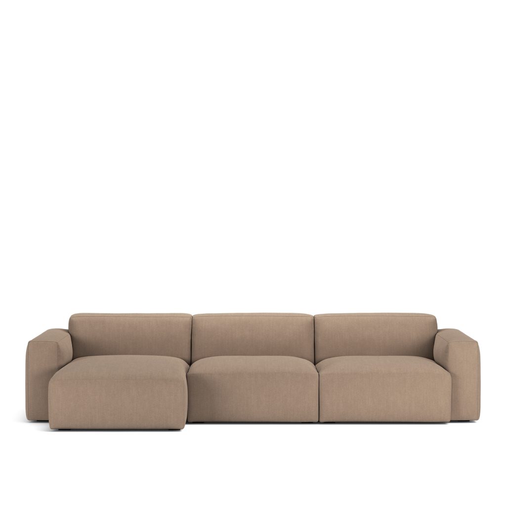 Divansoffa – Brick 3-sits Schäslong Vänster Shadow Khaki Fast klädsel