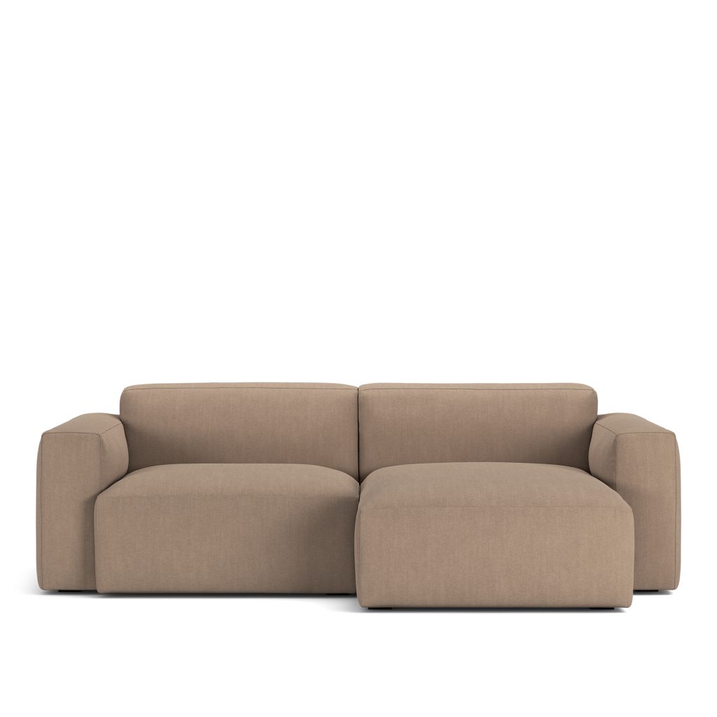Divansoffa – Brick 2-sits Schäslong Höger Shadow Khaki Fast klädsel