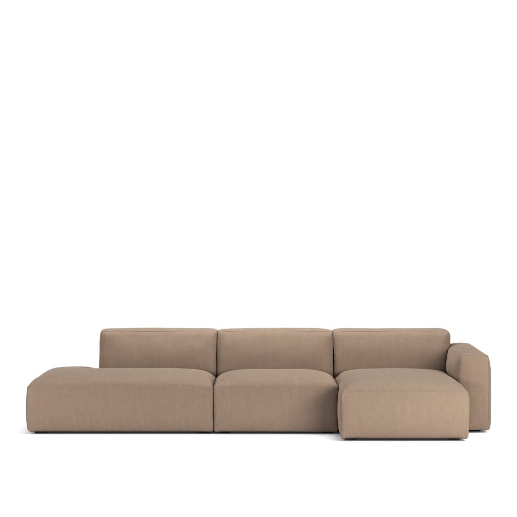 Divansoffa – Brick 3-sits Schäslong Öppen ände Vänster Shadow Khaki Fast klädsel