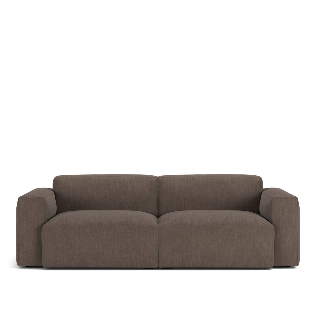 2-sits soffa – Brick 2-sits Shadow Mörk Brun Avtagbar klädsel – Brun