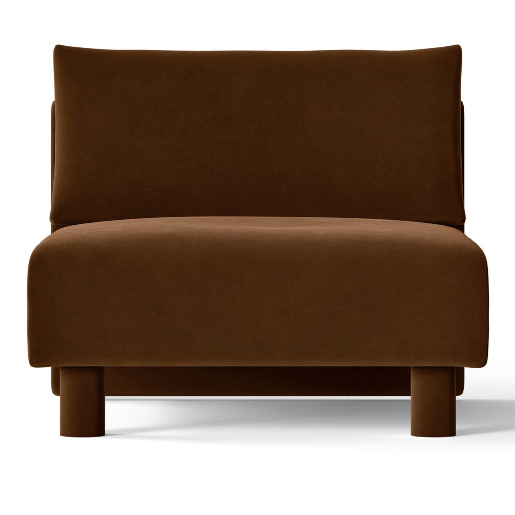 Hörnsoffa – Dase Mitt Rich Velvet, 36 Mjuk Brun – Brun