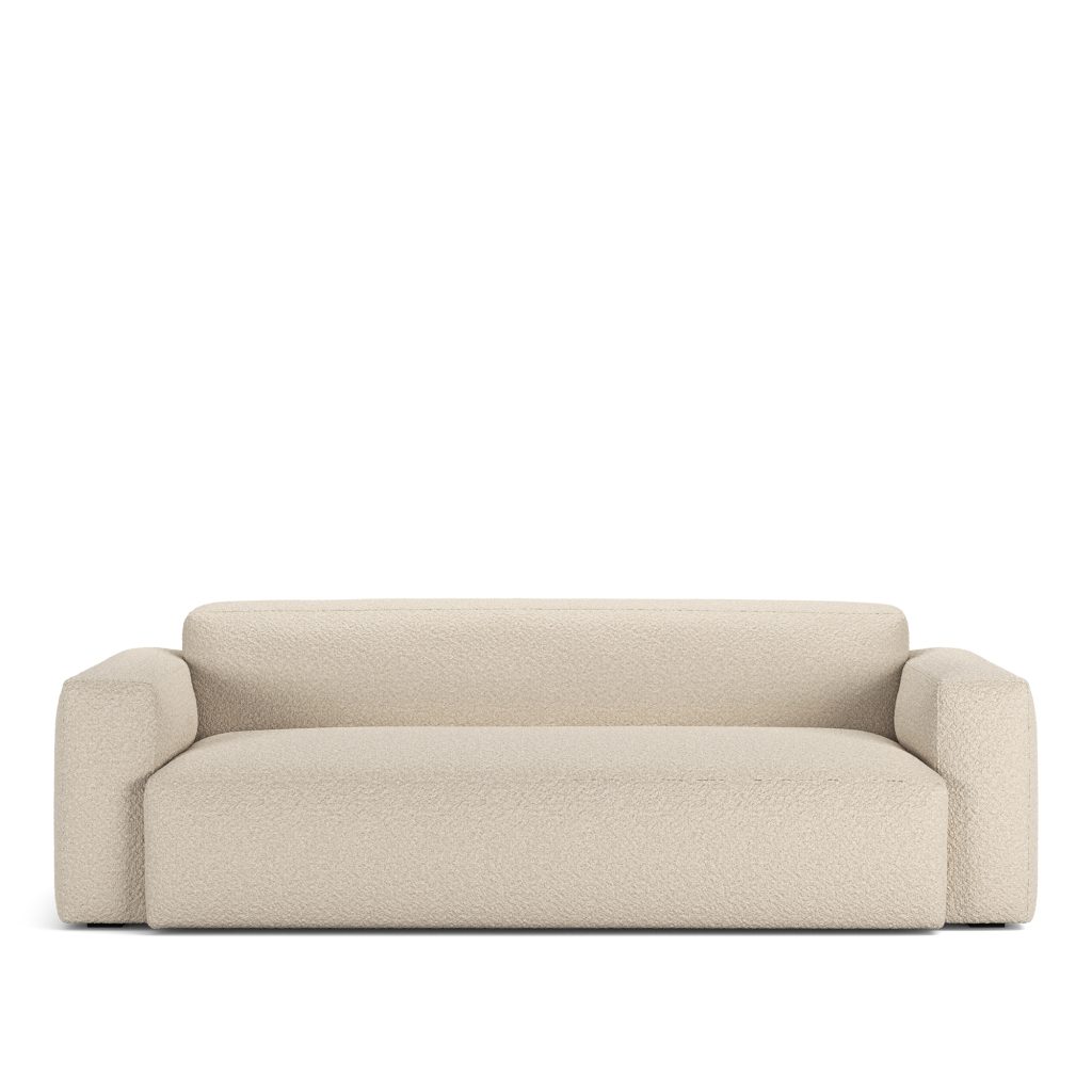 3-sits soffa – Brick 2,5-sits Ascot Vit Fast klädsel – Vit