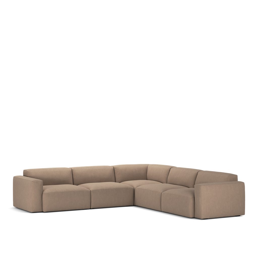 Hörnsoffa – Brick 5-sits Hörn Shadow Khaki Fast klädsel