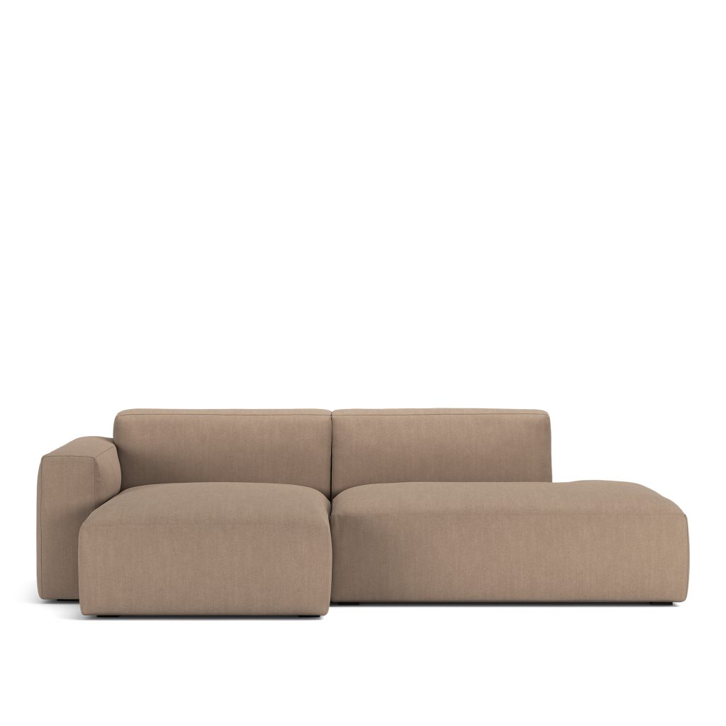 Divansoffa – Brick 2-sits Schäslong Öppen ände Höger Shadow Khaki Fast klädsel