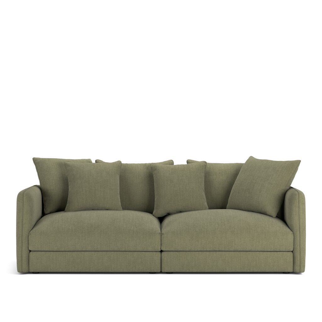 3-sits soffa – Pavarotti 2,5-sits Shadow Grön Fast klädsel