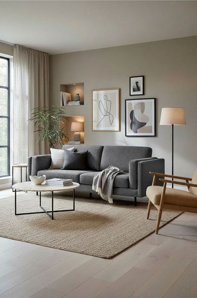 3-sits soffa – Ada soffa med – Grå (8 999 kr)