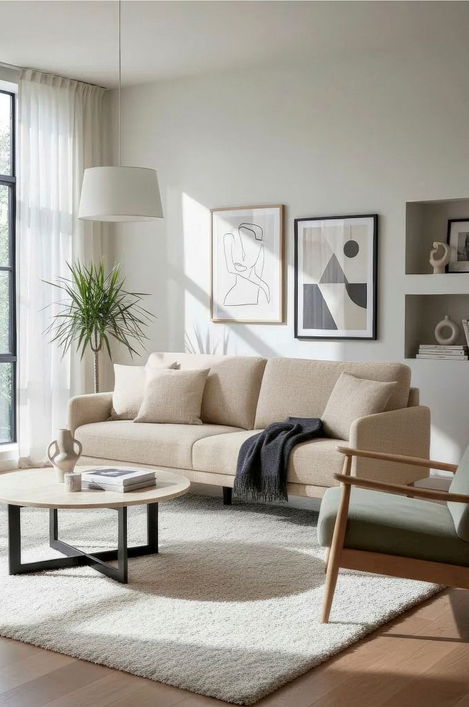 3-sits soffa – Benin – Beige