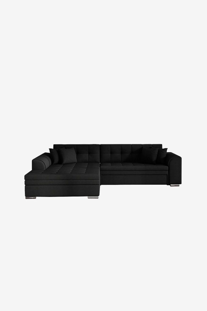 Bäddsoffa – Sorento hörn – Svart (16 999 kr)