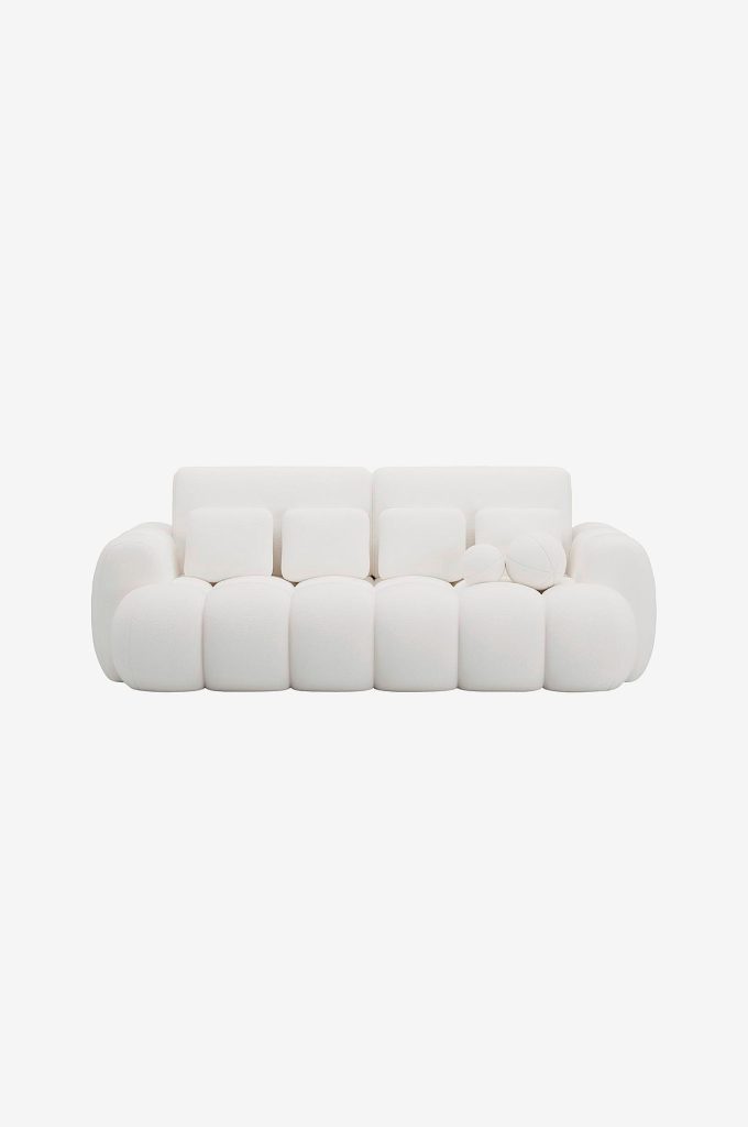 Bäddsoffa – cotonn – Vit