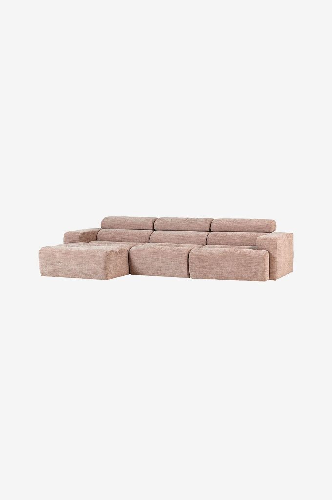 4-sits soffa – Novi Schäslong-soffa vänster – Natur