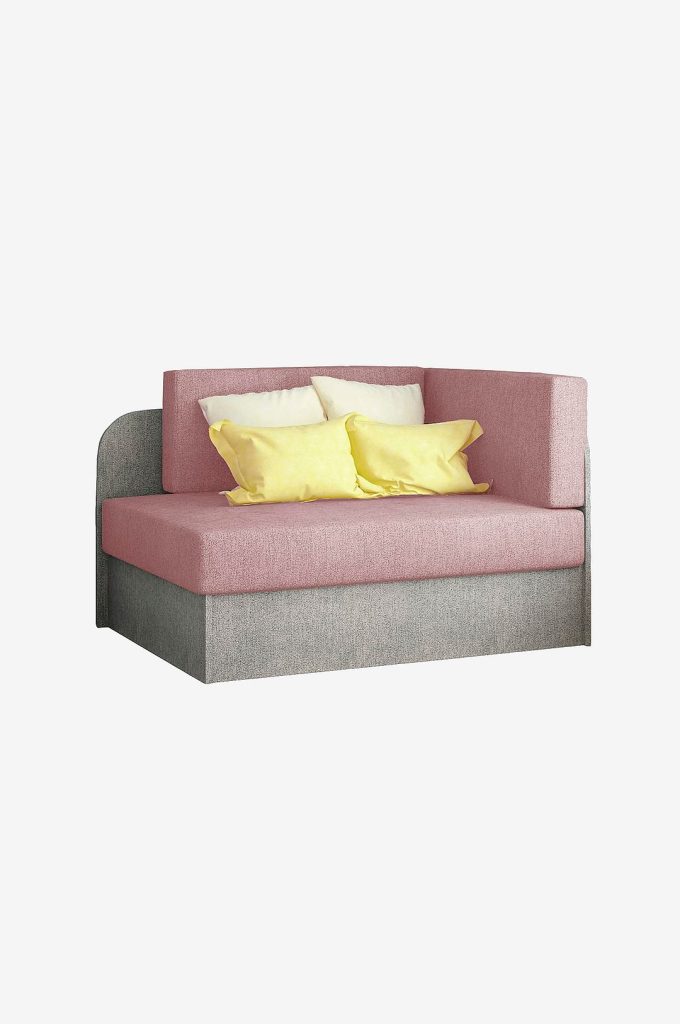 Bäddsoffa – Rosa – Rosa