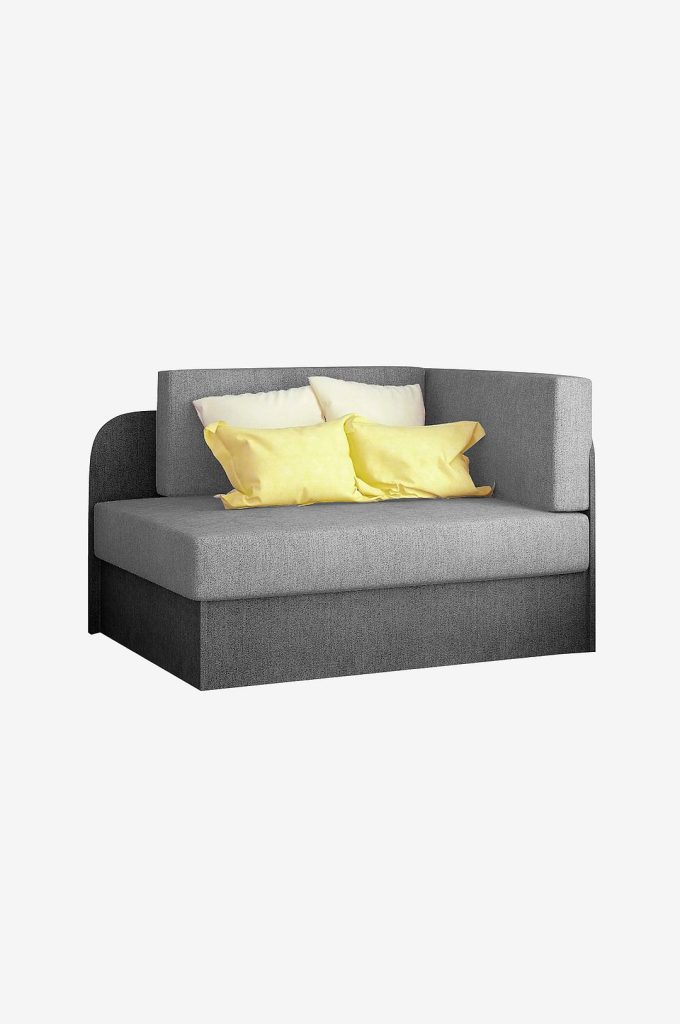 Bäddsoffa – Rosa – Grå (3 999 kr)