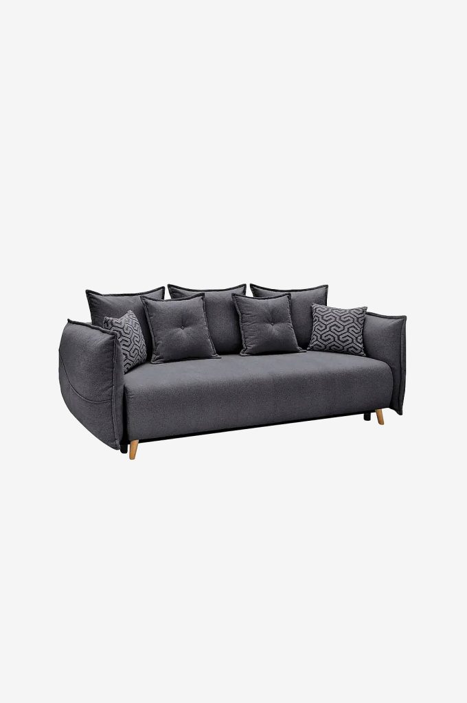 3-sits soffa – bäddsoffa Puffy – Svart