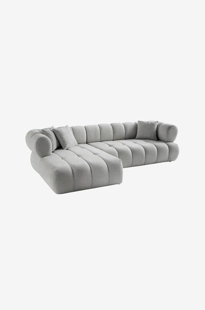 Divansoffa – Petra Vänster – Grå (24 499 kr)