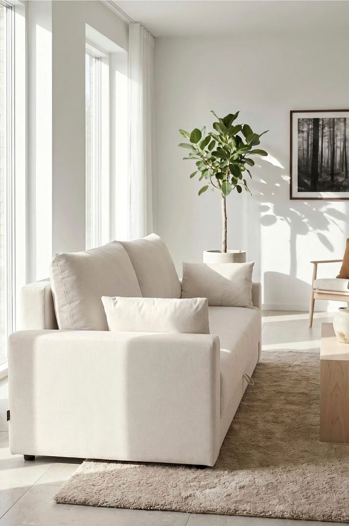 Bäddsoffa – Sleepy bäddsoffa – Vit