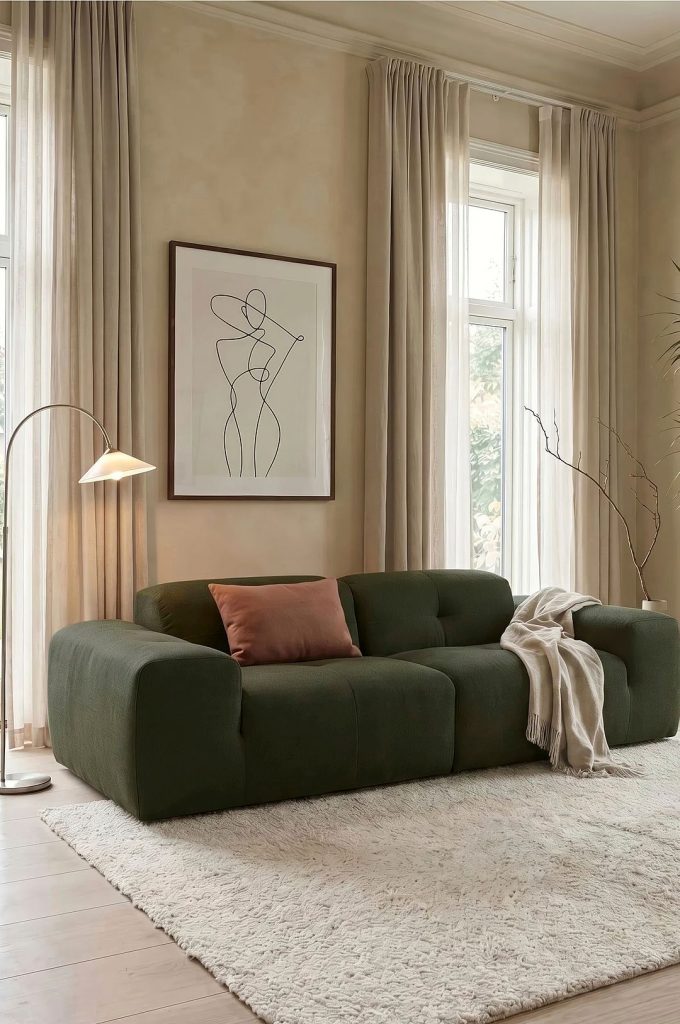 3-sits soffa – Fab 2,5-sits – Grön