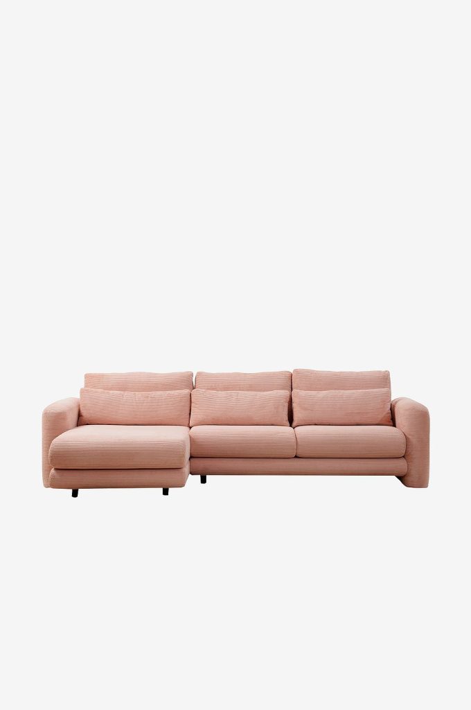 Divansoffa – vänster, Maisy – Rosa
