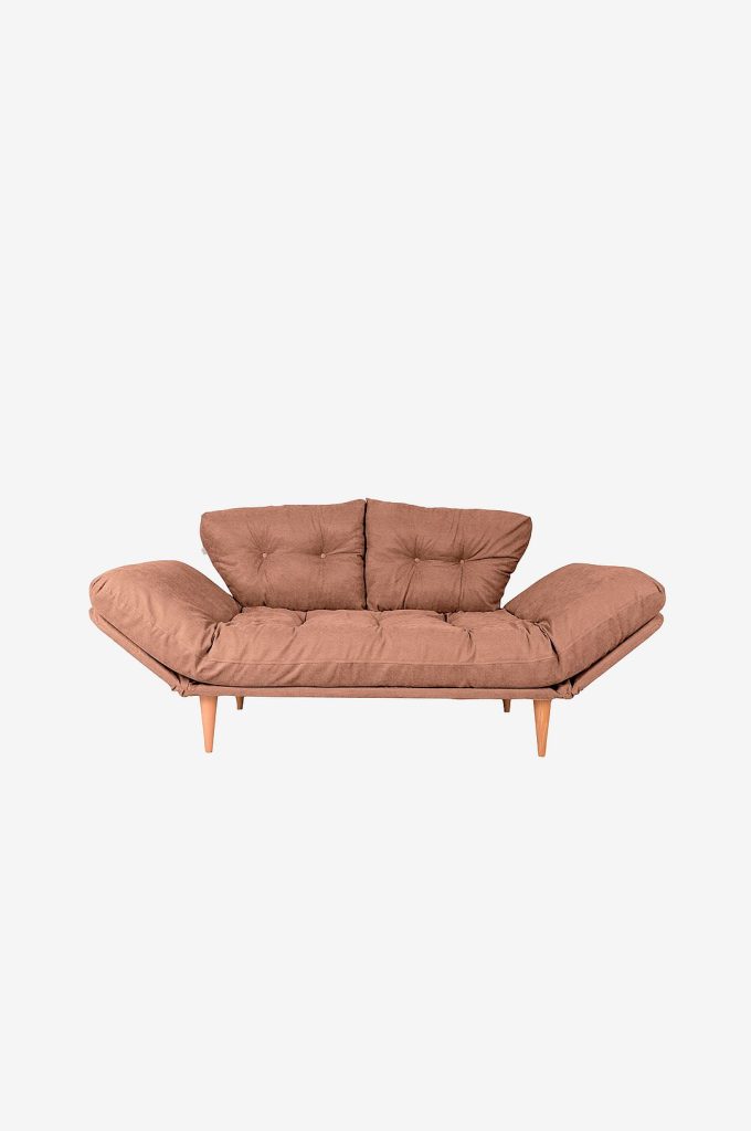Bäddsoffa – 3-sits, Nina – Brun