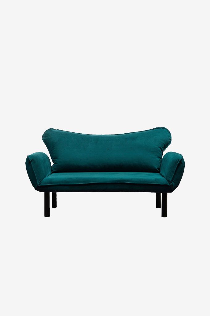 Bäddsoffa – 2-sits – Blå (3 999 kr)