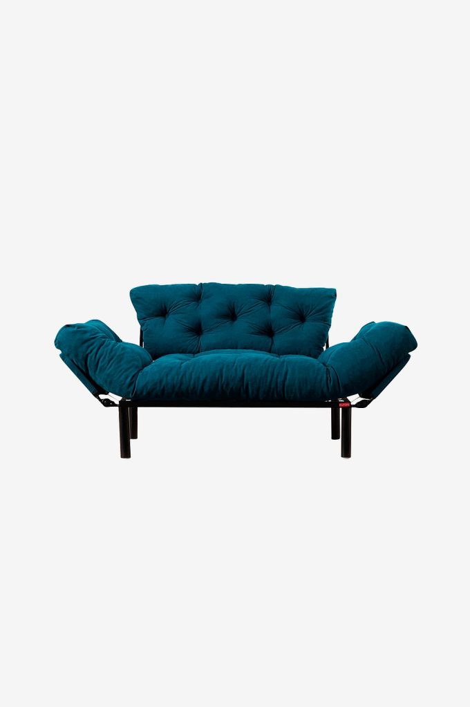 Bäddsoffa – 2-sits – Blå (3 899 kr)
