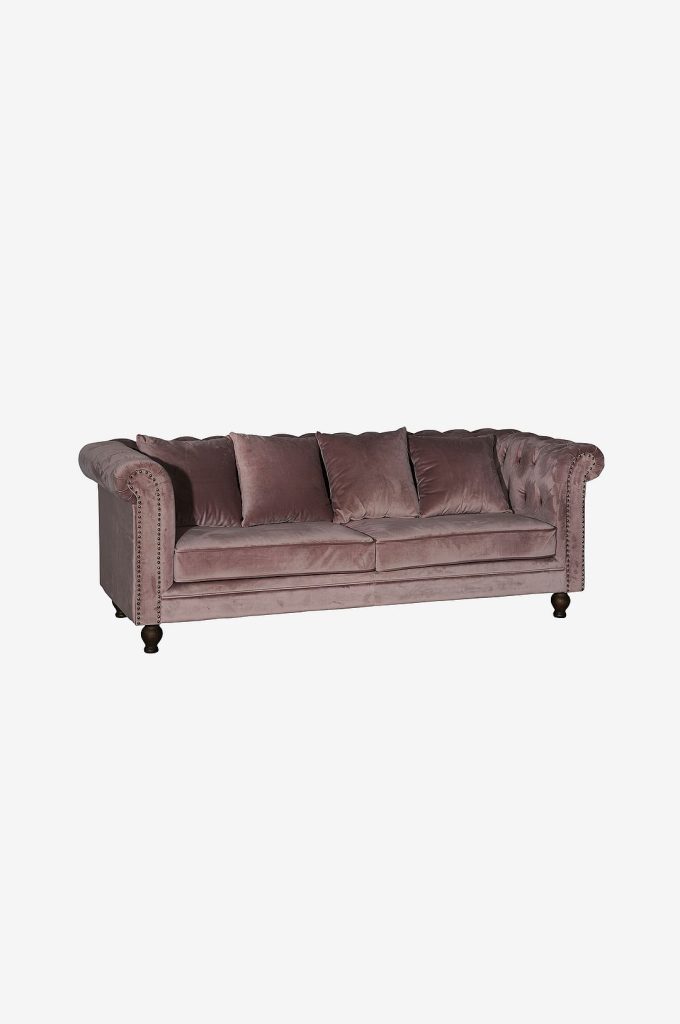3-sits soffa – Valleta 3-sits – Rosa