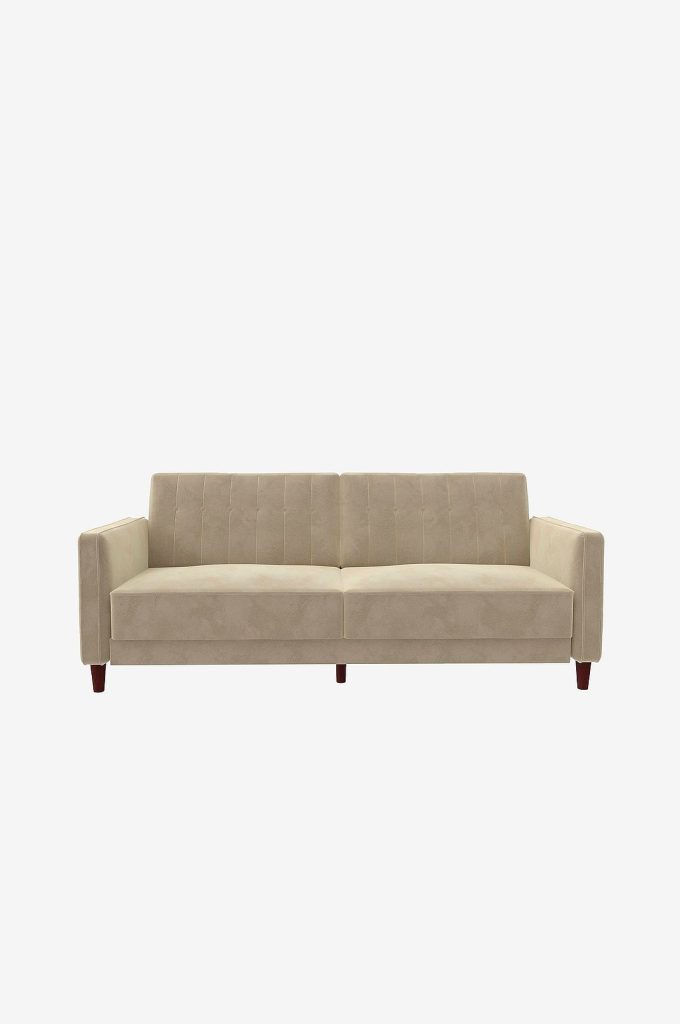 Bäddsoffa – tuftad Pin Transitional – Grå