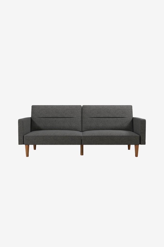 Bäddsoffa – tuftad Mainstays Channel – Grå
