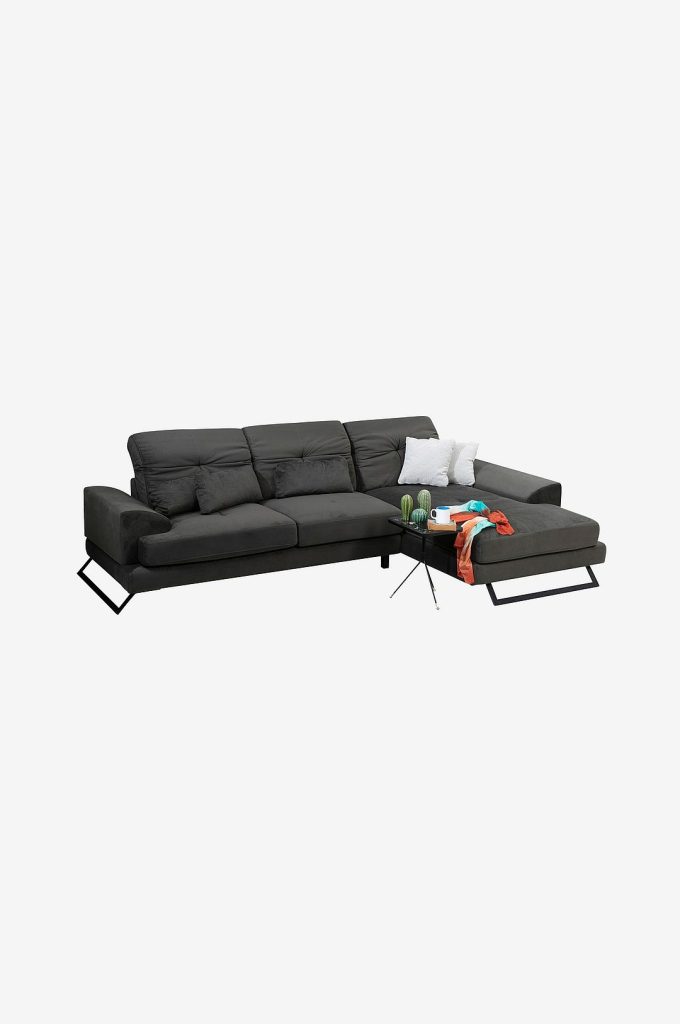 Divansoffa – Frido Höger Hörn (L3+Chl), Stone Beige – Grå