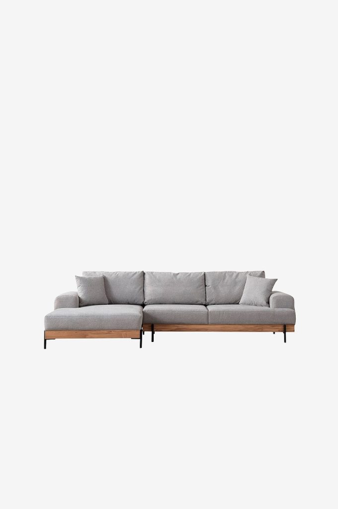 Divansoffa – Tan Vänster – Grå
