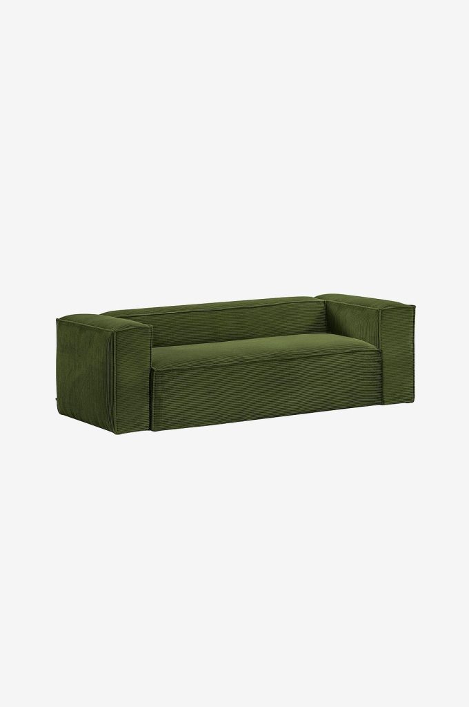 3-sits soffa – Blok 3-sits 240 cm – Grön