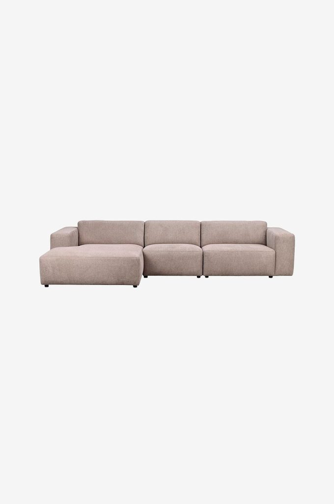 3-sits soffa – Willard, 4-sits med Schäslong Vänster – Beige