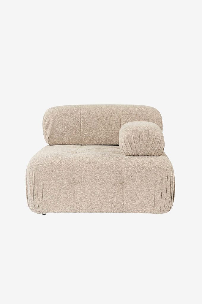 Modulsoffa – 1-sits soffa Puca Höger – Natur