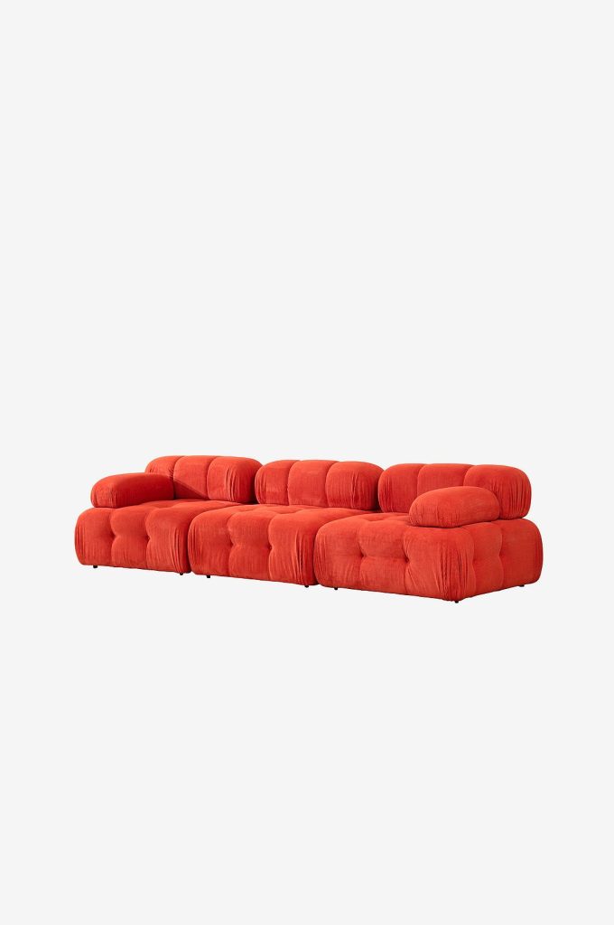 3-sits soffa – ig soffa Puca – Röd
