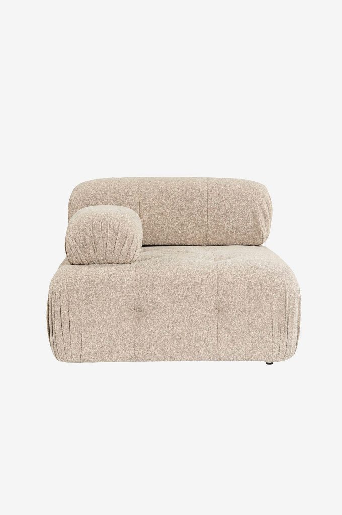 Modulsoffa – 1-sits soffa Puca Left – Natur