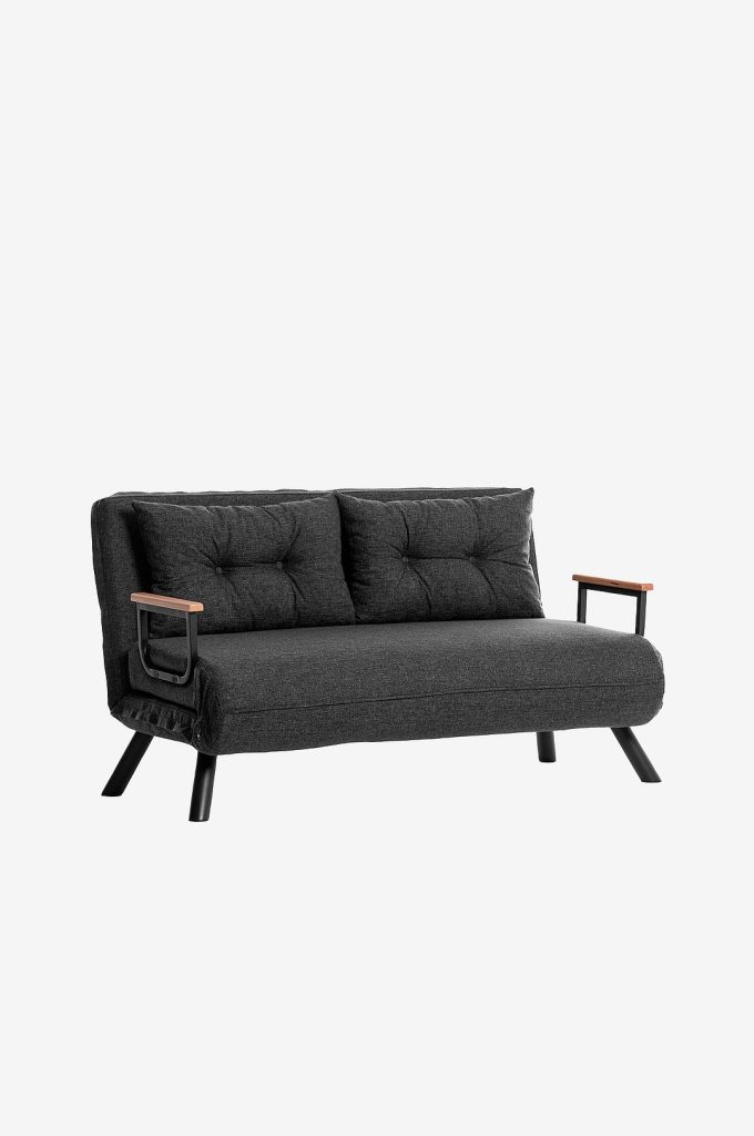 Bäddsoffa – 2-sits, Sando – Grå