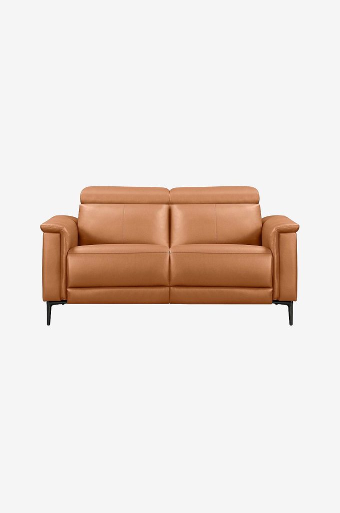 2-sits soffa – 2 sittplatser 1 vilstol Manual Lund – Brun