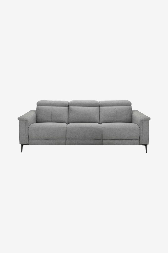 3-sits soffa – 3-sits med 2 manuella vilstolar Lund – Grå