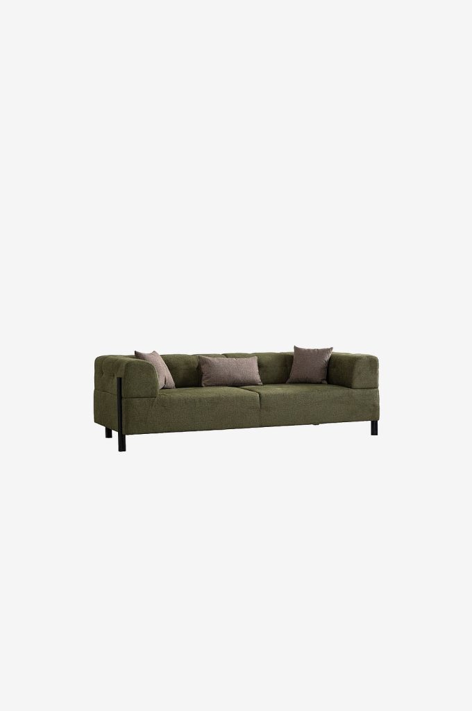 3-sits soffa – med 3 sittplatser Gio – Grön