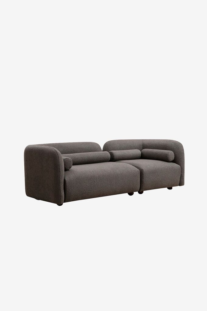 3-sits soffa – med 3 sittplatser Victoria – Grå