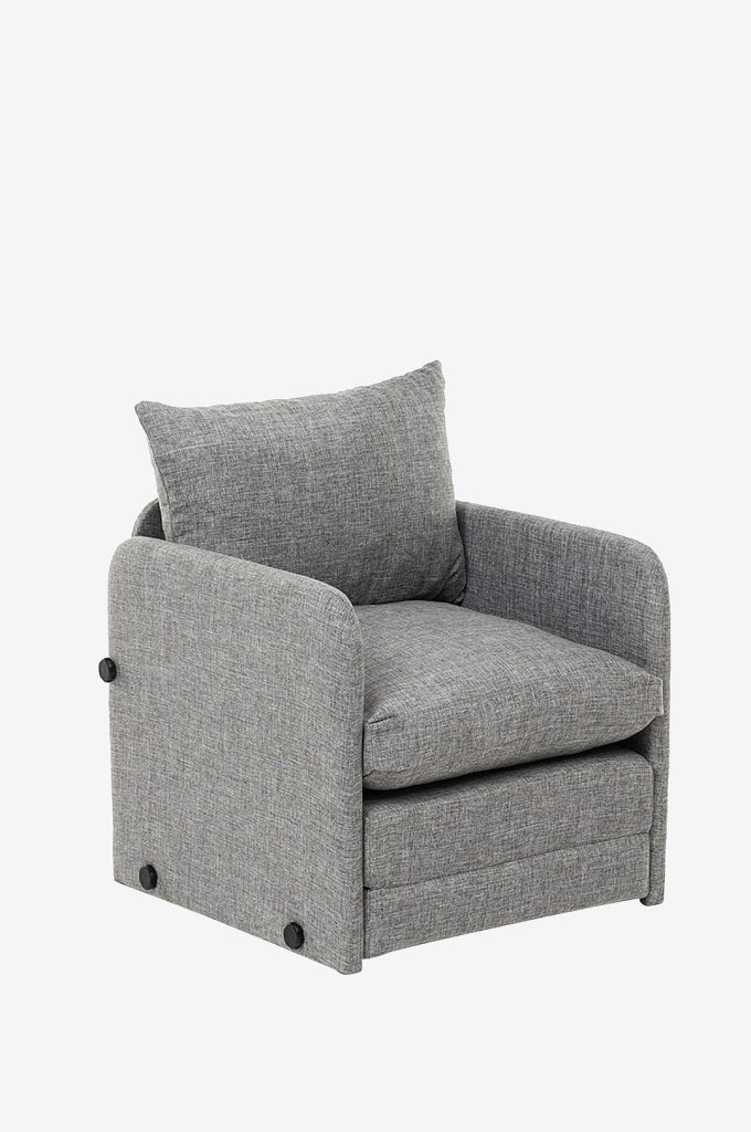 Bäddsoffa – med 1 sittplats Saga – Grå