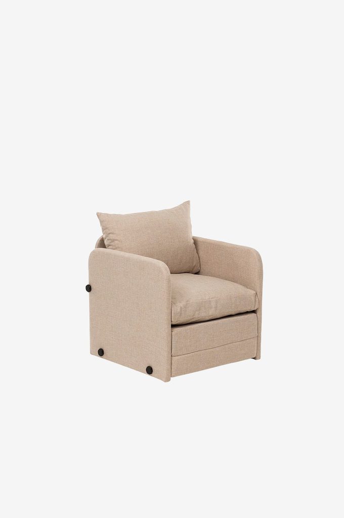 Bäddsoffa – med 1 sittplats Saga – Beige