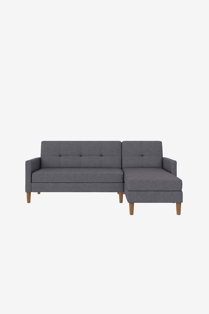 Bäddsoffa – Schäslong Bäddsoffa med förvaring Lilly – Blå