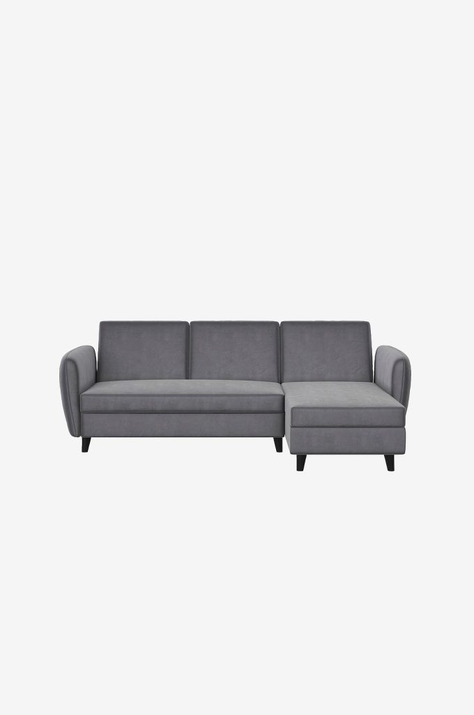 3-sits soffa – Sektionssoffa Bäddsoffa Perry – Grå