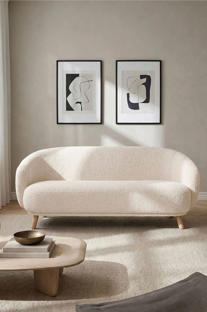 2-sits soffa – Carla – Vit