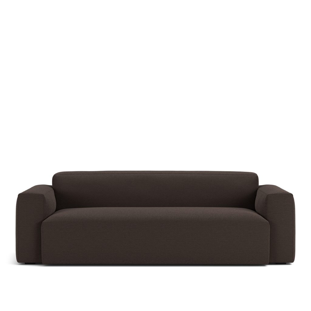 3-sits soffa – Brick 2,5-sits Lario 120 Fast klädsel – Brun