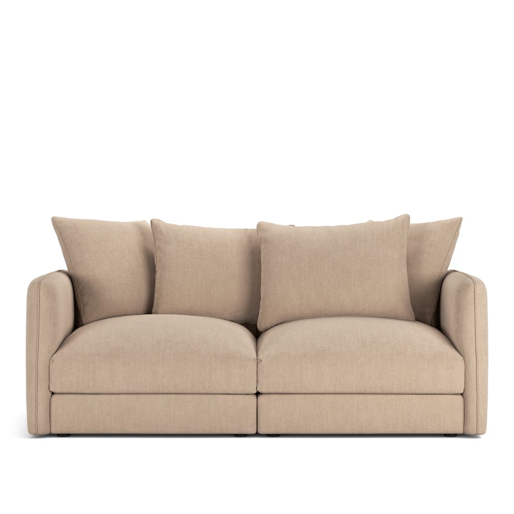 2-sits soffa – Pavarotti 2-sits Shadow Beige Fast klädsel