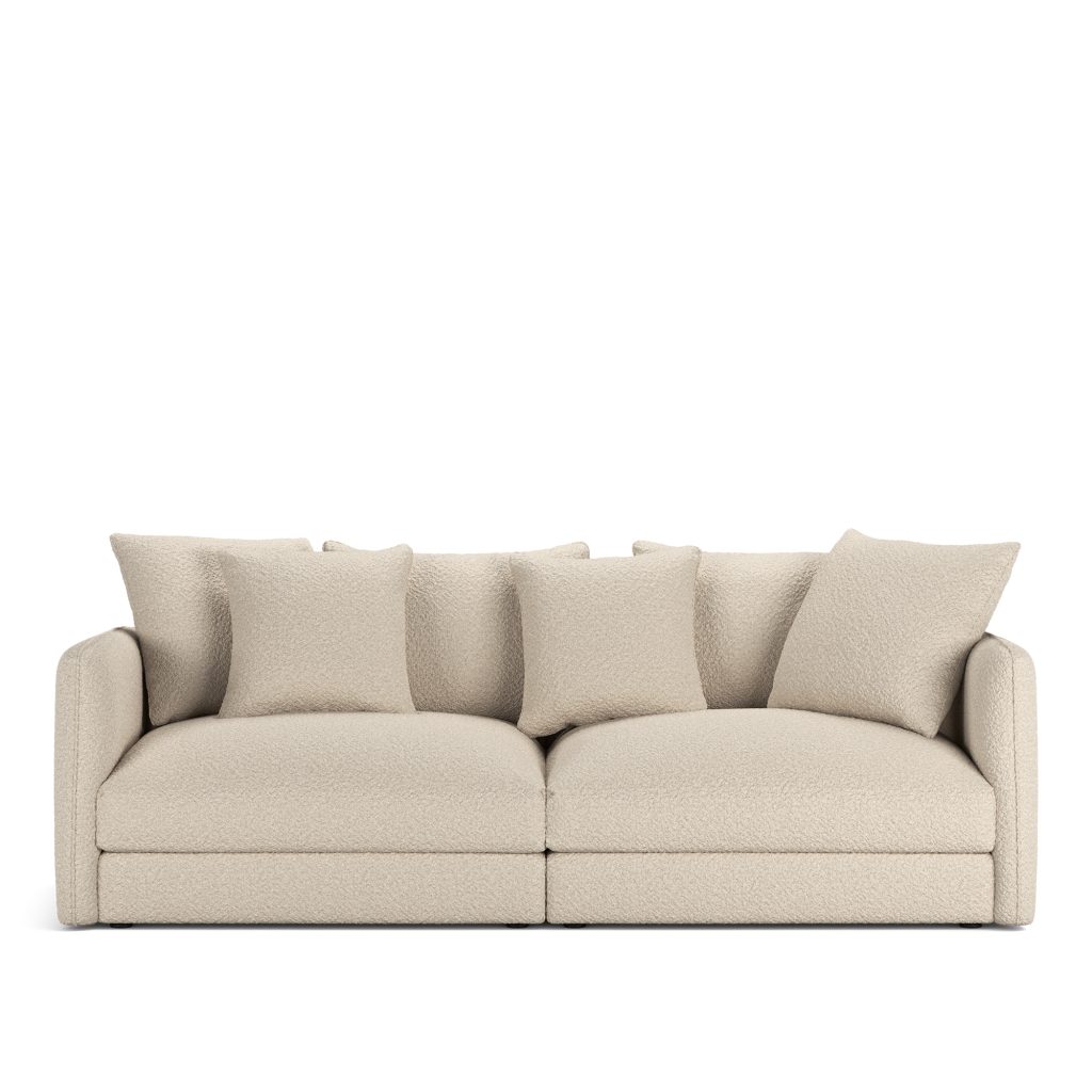 3-sits soffa – Pavarotti 2,5-sits Ascot Vit Fast klädsel