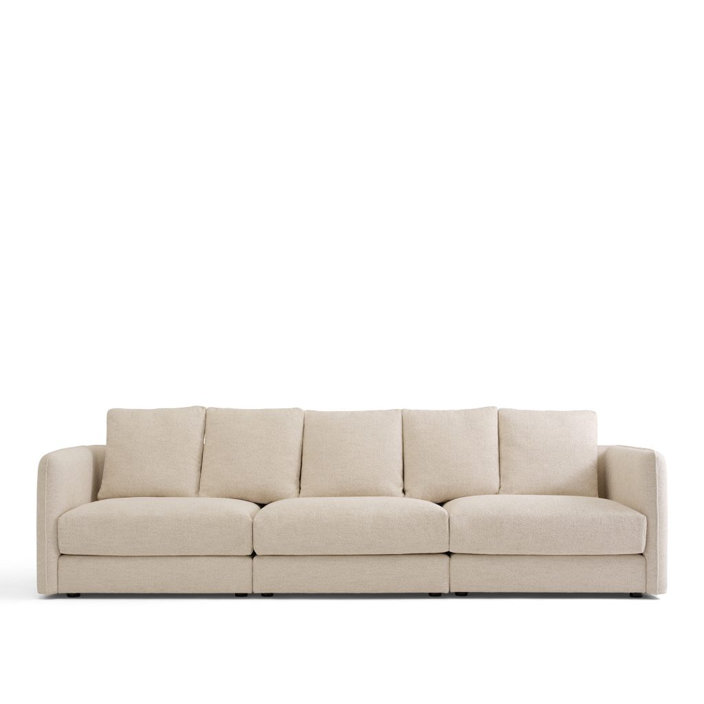 3-sits soffa – Pavarotti 3-sits, Avtagbar klädsel – Beige